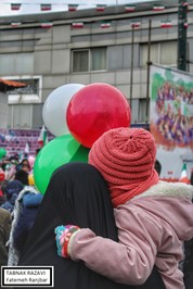 راهپیمایی چهل و چهارمین سالگرد انقلاب اسلامی در مشهد مقدس