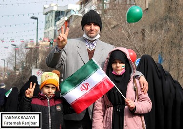 راهپیمایی چهل و چهارمین سالگرد انقلاب اسلامی در مشهد مقدس
