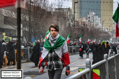 راهپیمایی چهل و چهارمین سالگرد انقلاب اسلامی در مشهد مقدس

